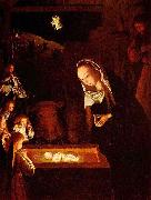 Geertgen Tot Sint Jans Geertgen depicted the Child Jesus as a light source on his painting The Nativity at Night oil painting artist